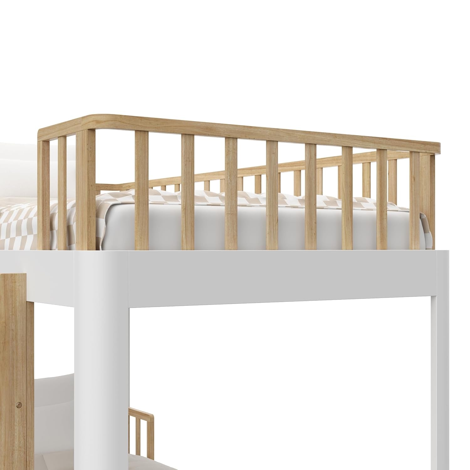 Twin-Over-Twin 5-In-1 Convertible Bunk Bed White Finish