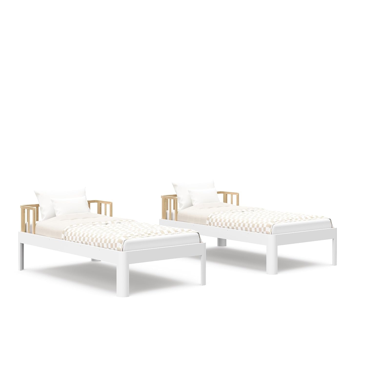 Twin-Over-Twin 5-In-1 Convertible Bunk Bed White Finish