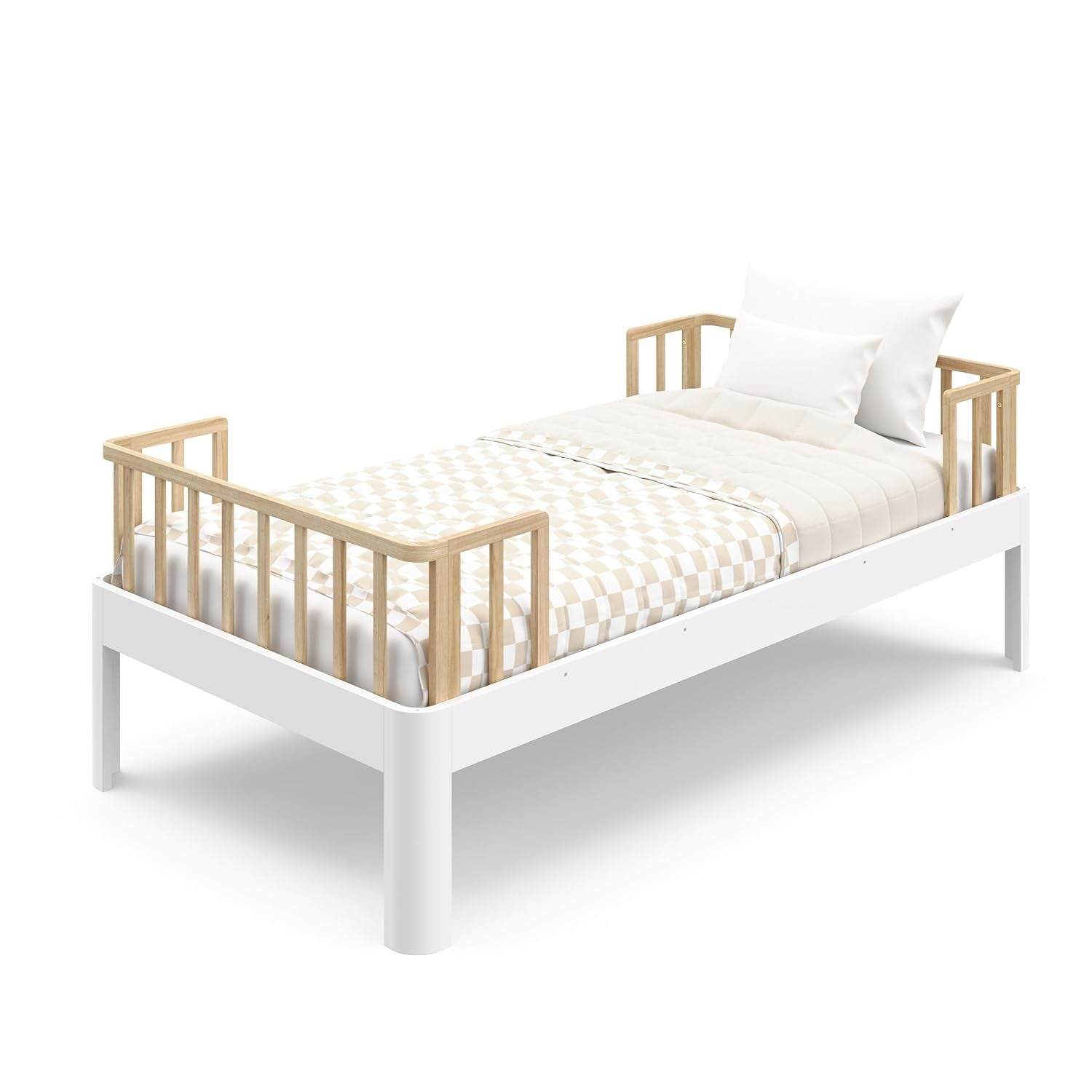 Twin-Over-Twin 5-In-1 Convertible Bunk Bed White Finish