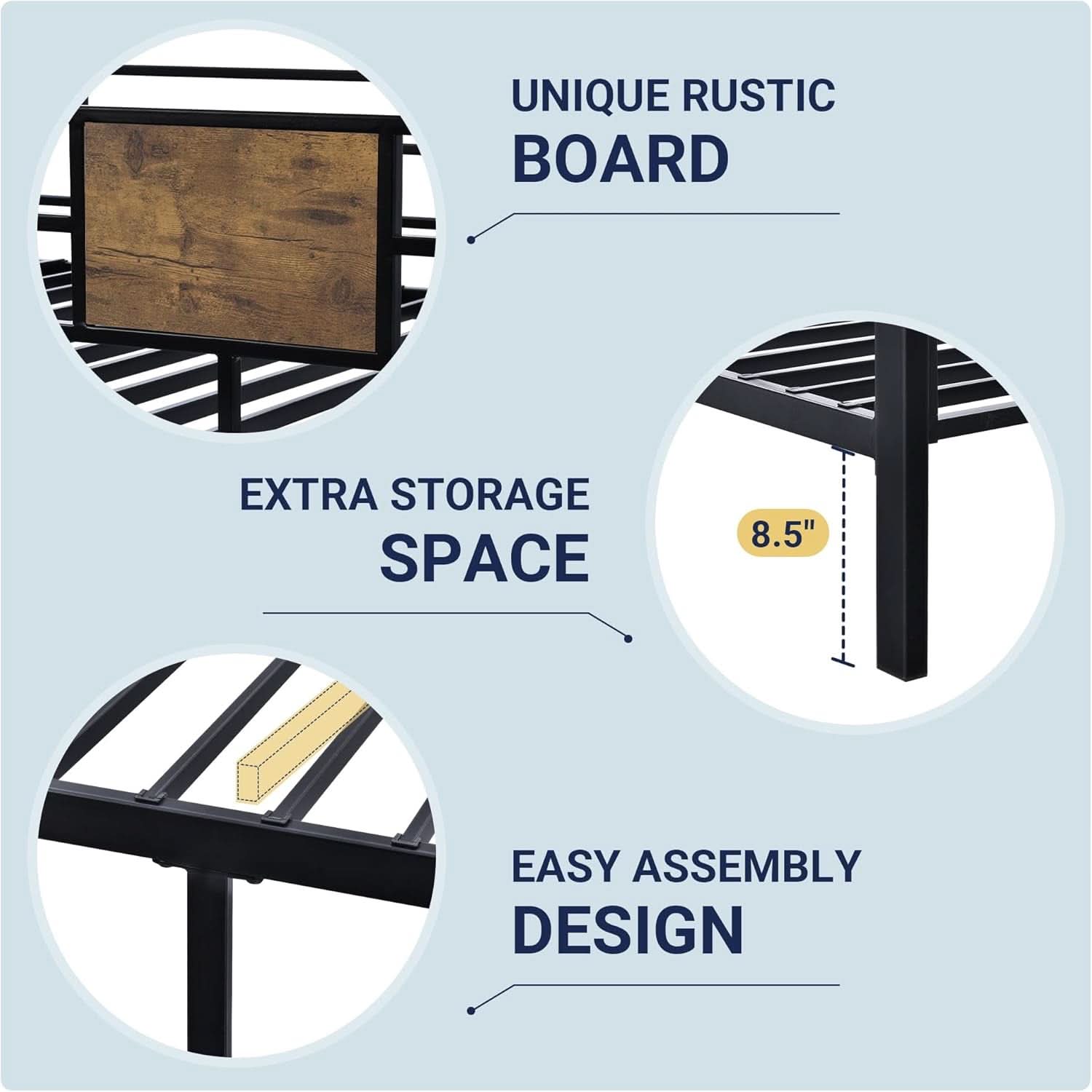 Twin Over Twin Bunk Bed Black Space Saving Metal Frame