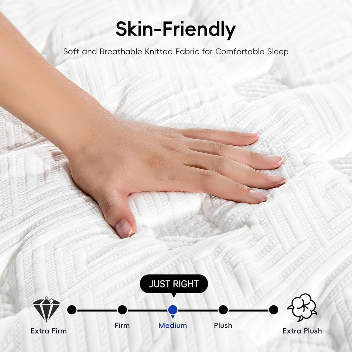 Twin Pressure Relief Memory Foam Hybrid Mattress Pocketed