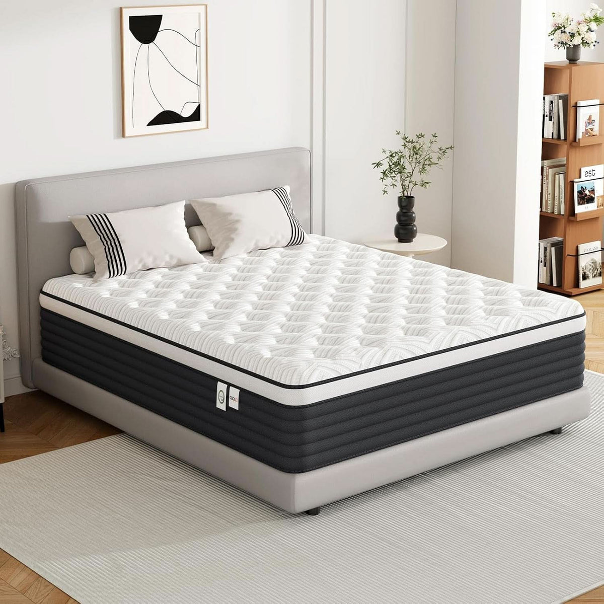 Twin Pressure Relief Memory Foam Hybrid Mattress Pocketed