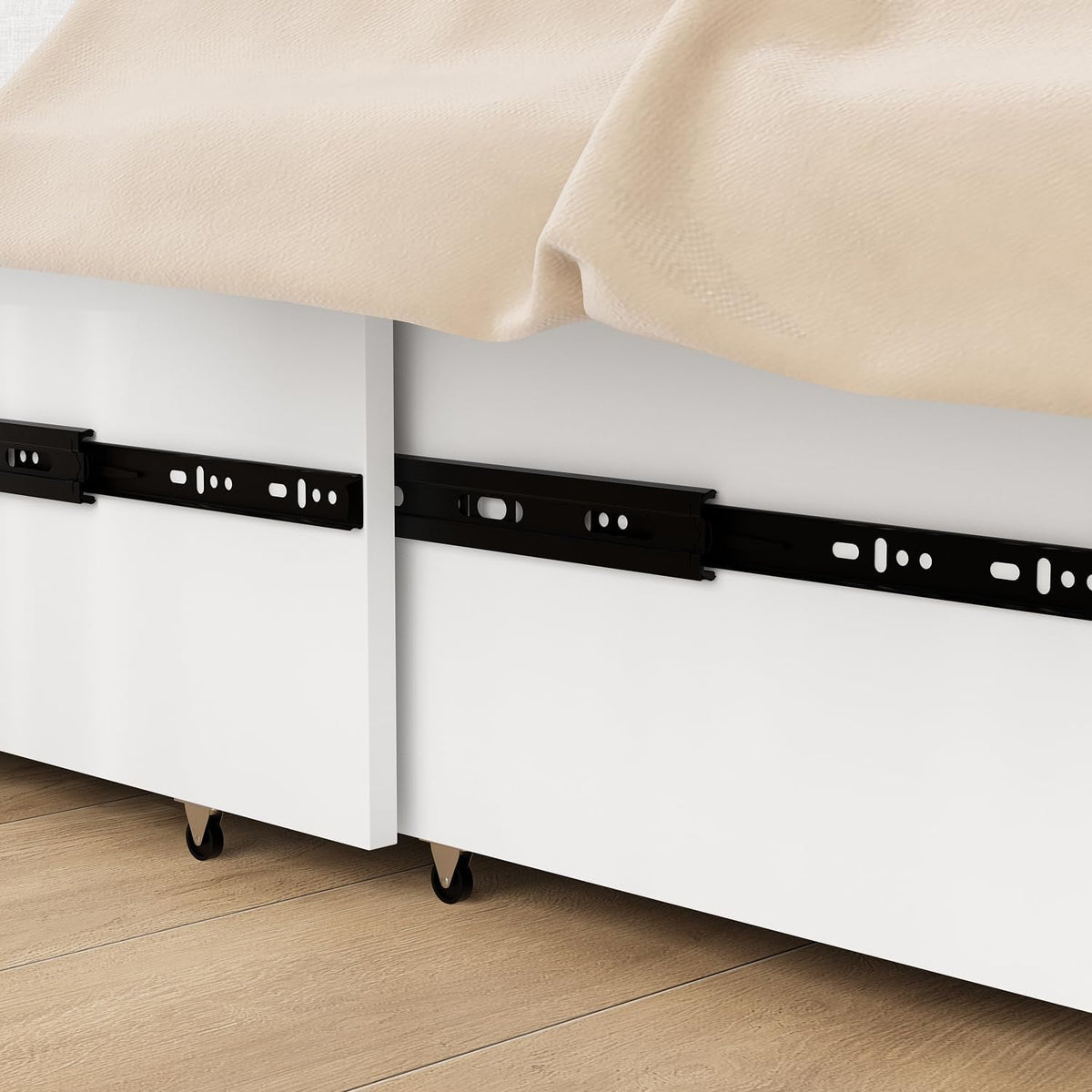 Twin Size Murphy Bed Cabinet With Built In Charging Station