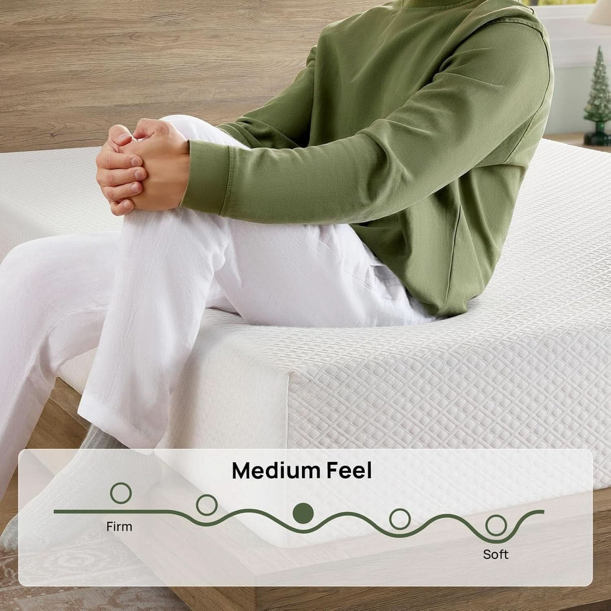 Twin TenInch Gel Memory Foam Mattress Certi PUR Certified
