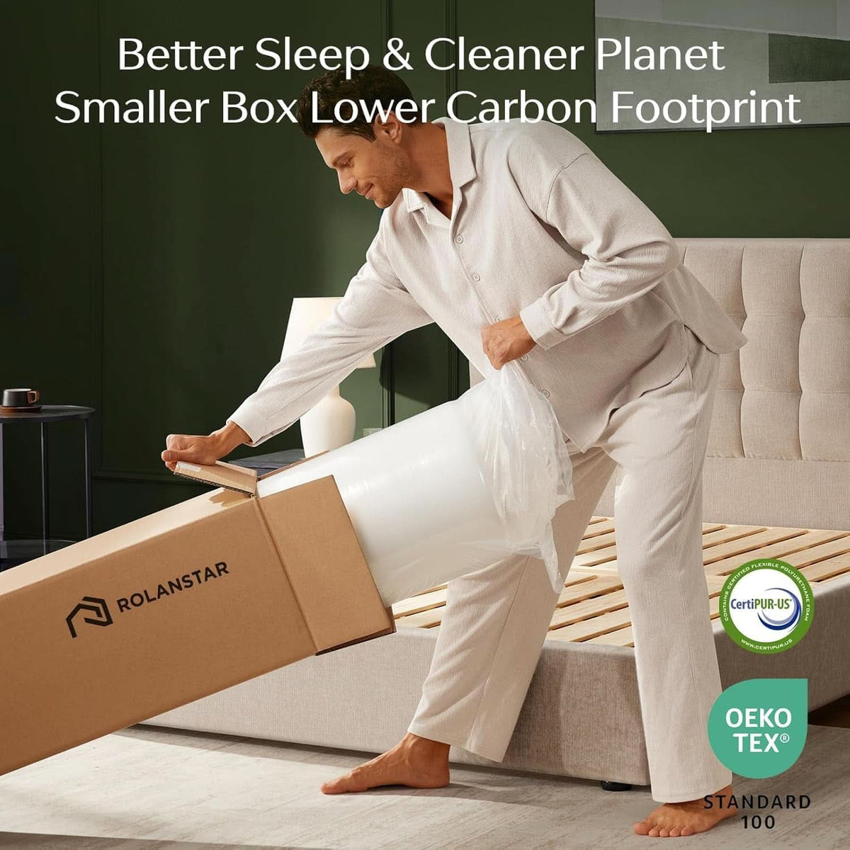 Twin TenInch Gel Memory Foam Mattress Certi PUR Certified
