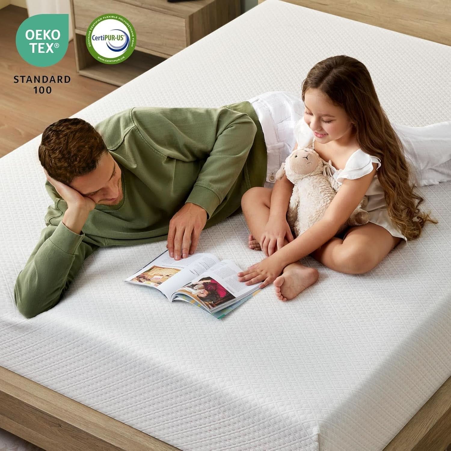 Twin TenInch Gel Memory Foam Mattress Certi PUR Certified