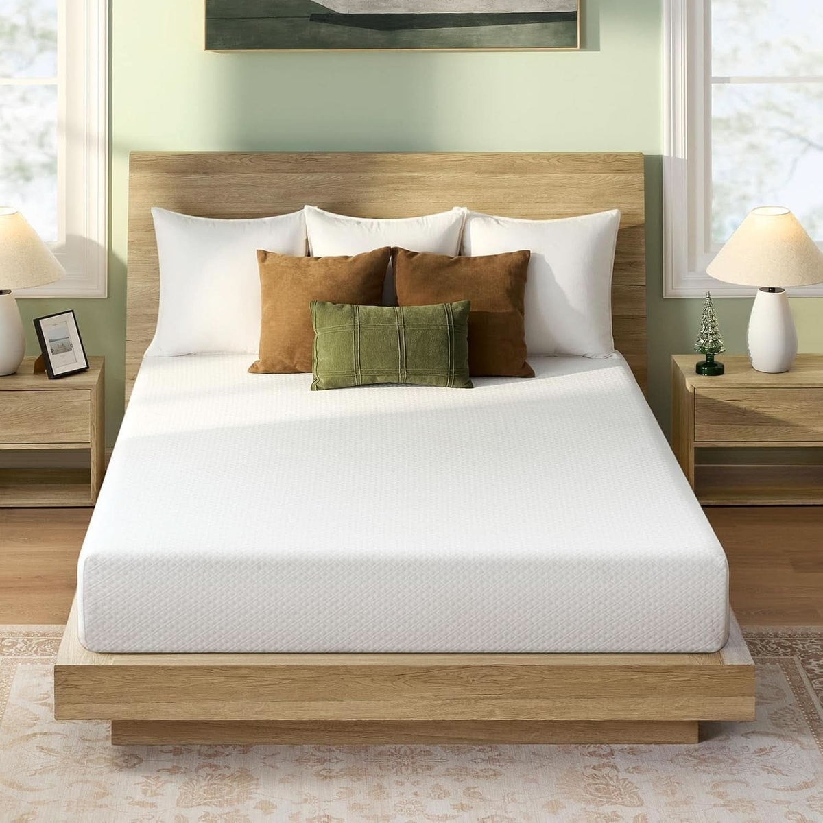 Twin TenInch Gel Memory Foam Mattress Certi PUR Certified
