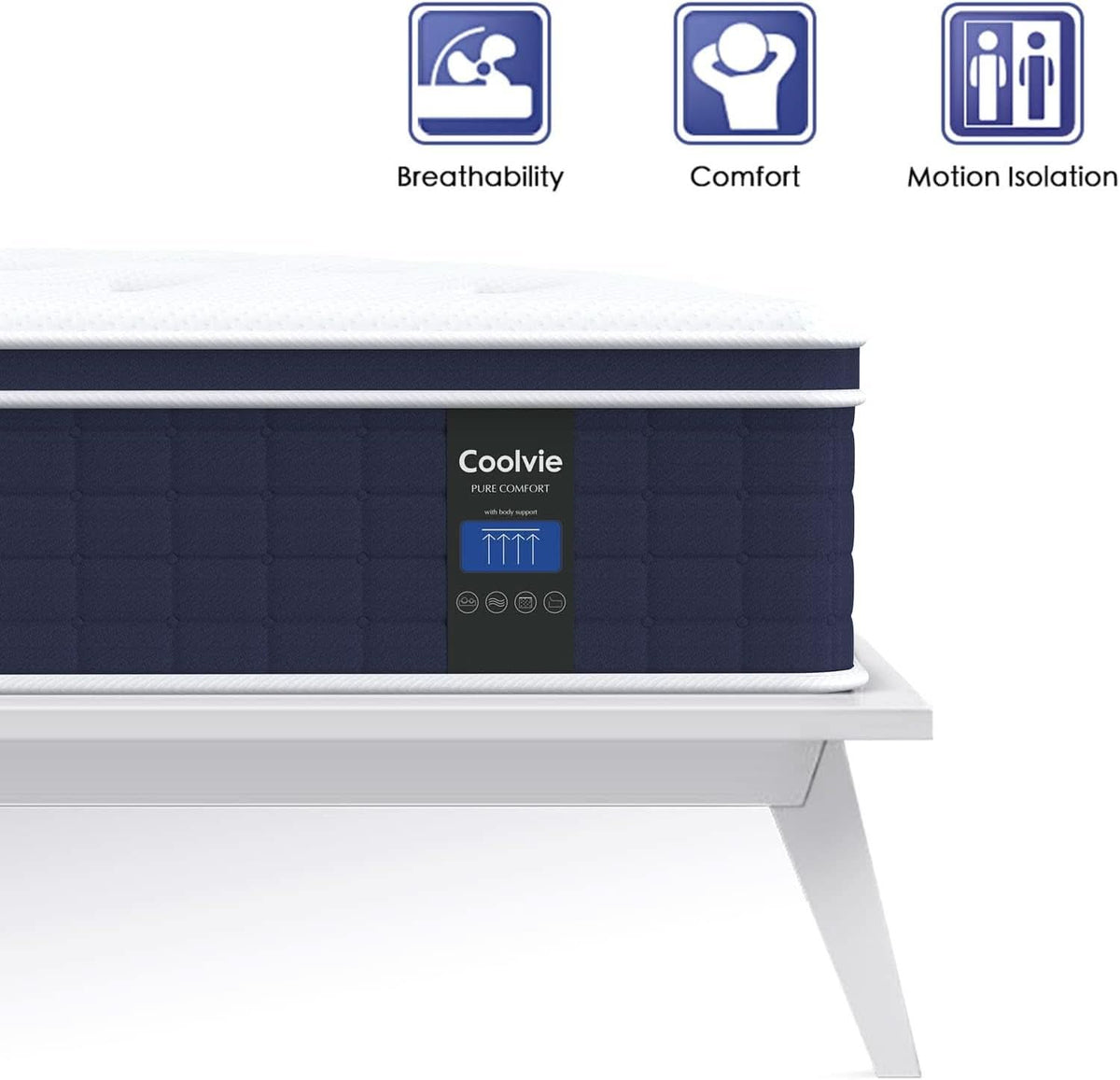 Twin TwelveInch Hybrid Mattress With Premium Pocket Coils