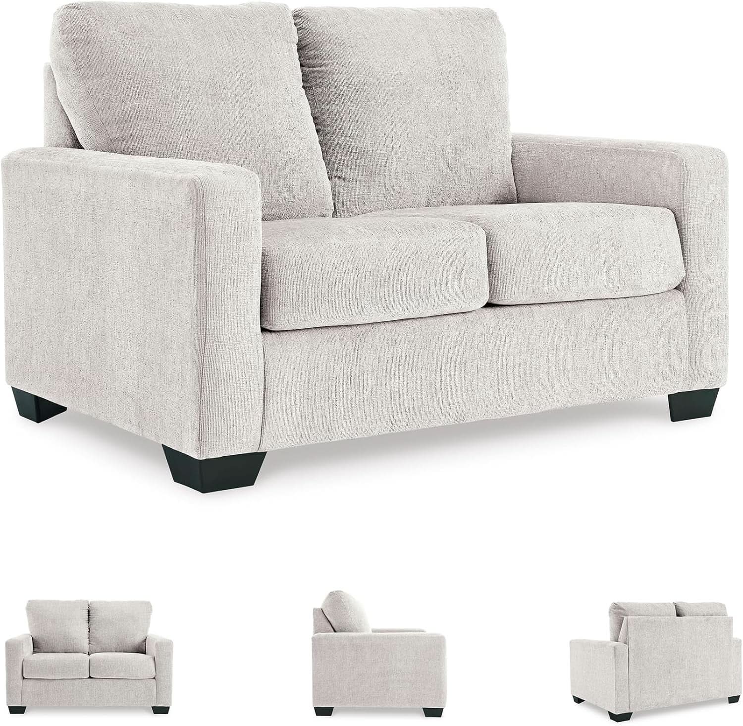 Twin White Premium Ultra Vision Memory Foam Sofa Sleeper