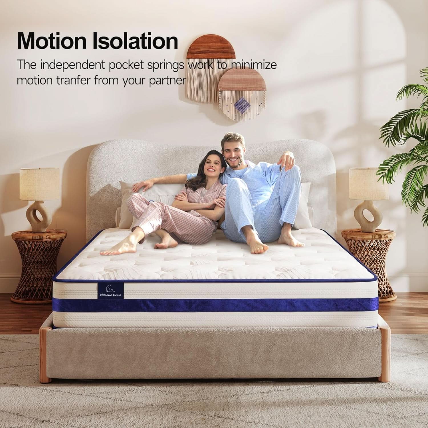 Twin XL 12Inch Hybrid Breathable MemoryFoam Pocket Springs Mattress