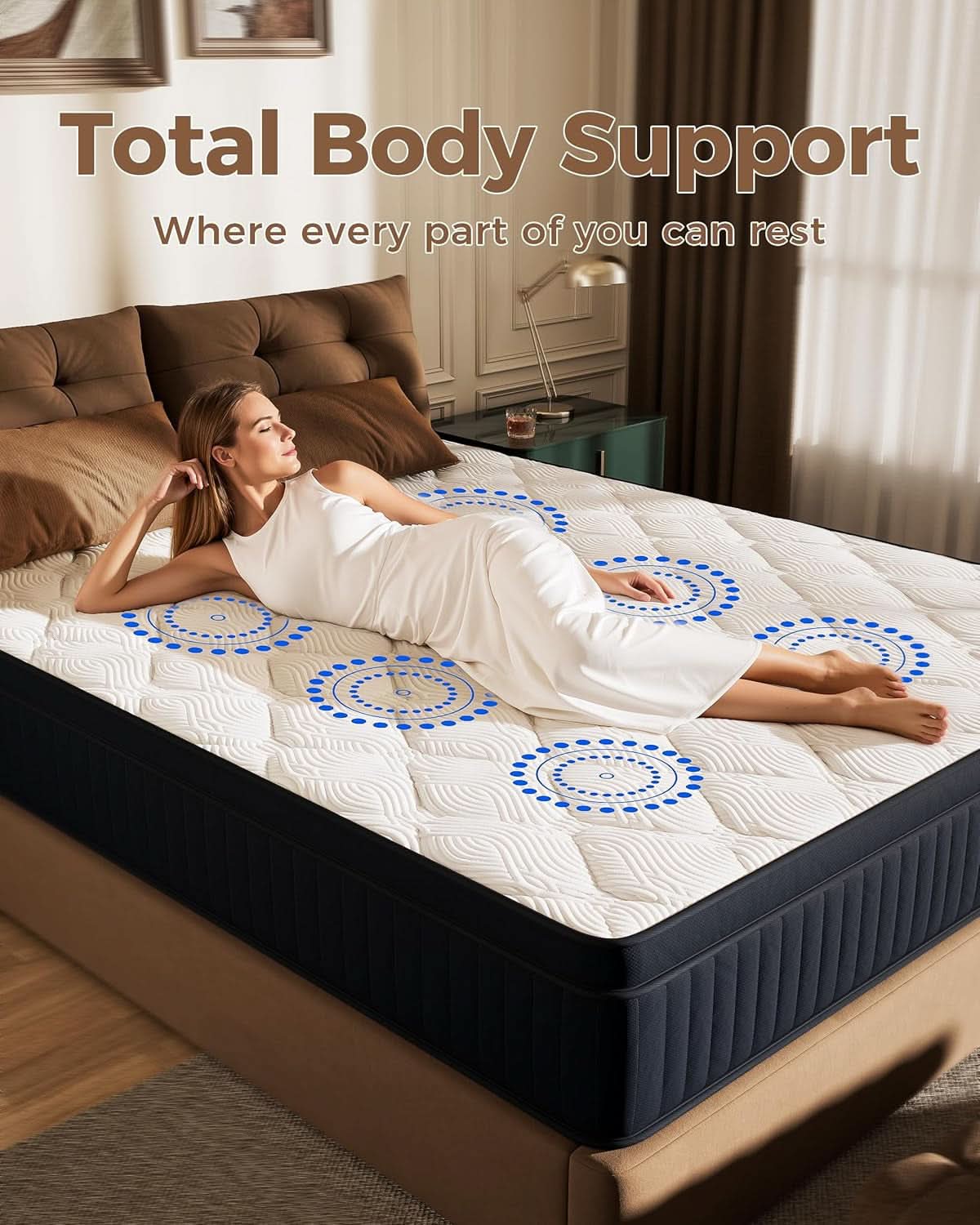 Twin XL Mattress 10 Inch Medium MotionIsolation CertipurUs