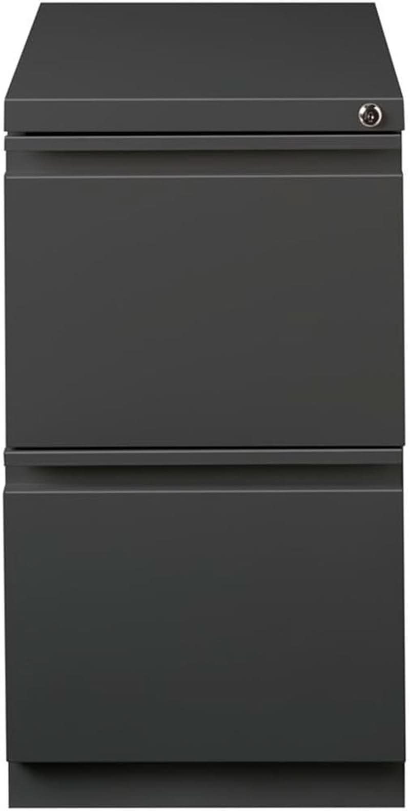 Two Drawer 27.75in Charcoal Metal Filing Cabinet Lockable