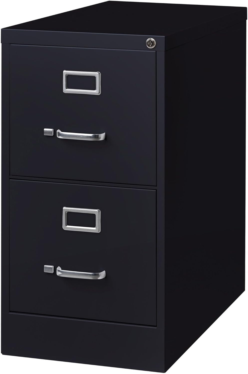 Two-Drawer Locking Vertical File Cabinet 15 x 26.5 x 28.375 Inch Heavy-Duty Steel Construction