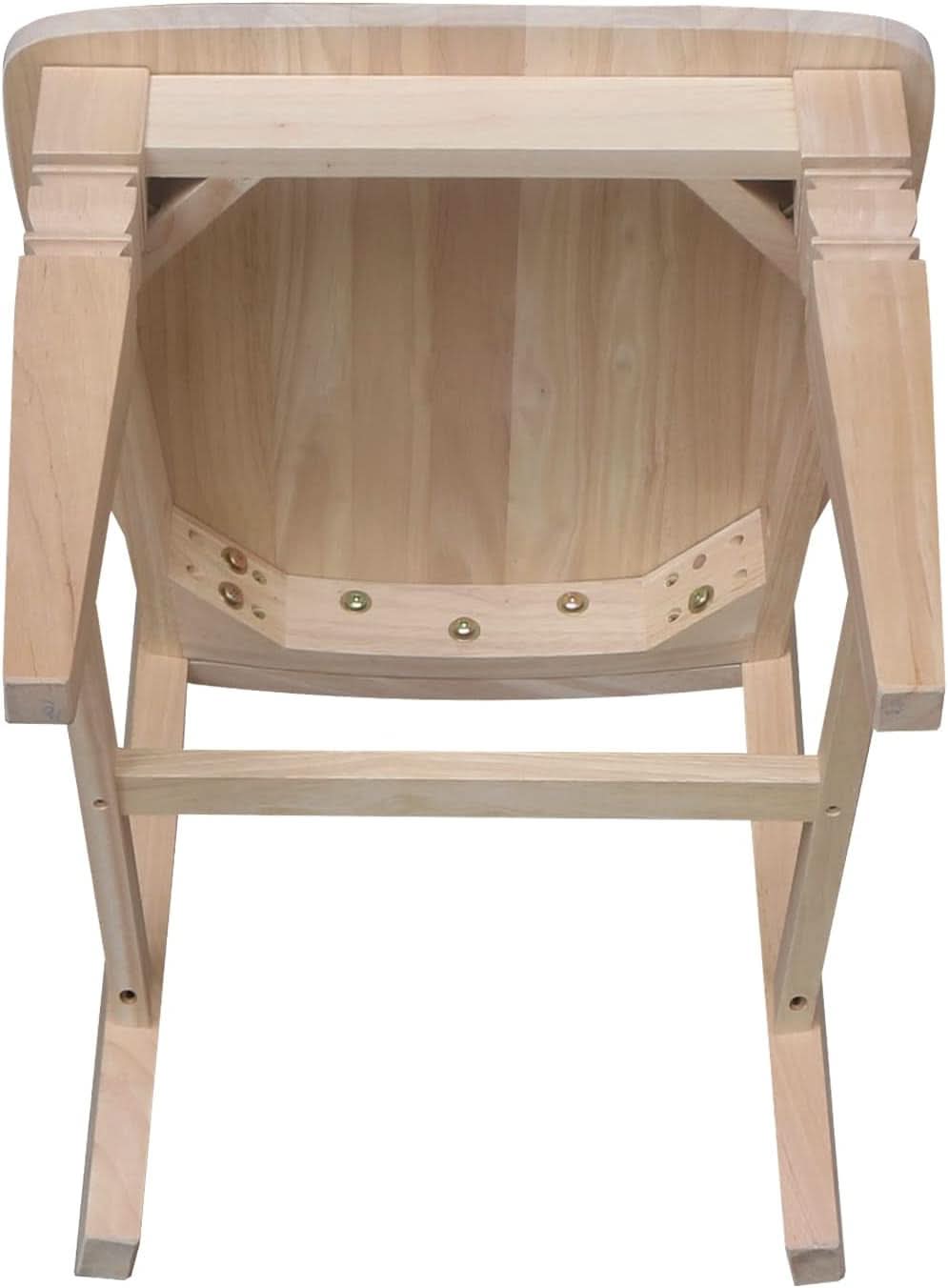 Two Java Dining Chairs Unfinished Parawood 225 Lb Capacity