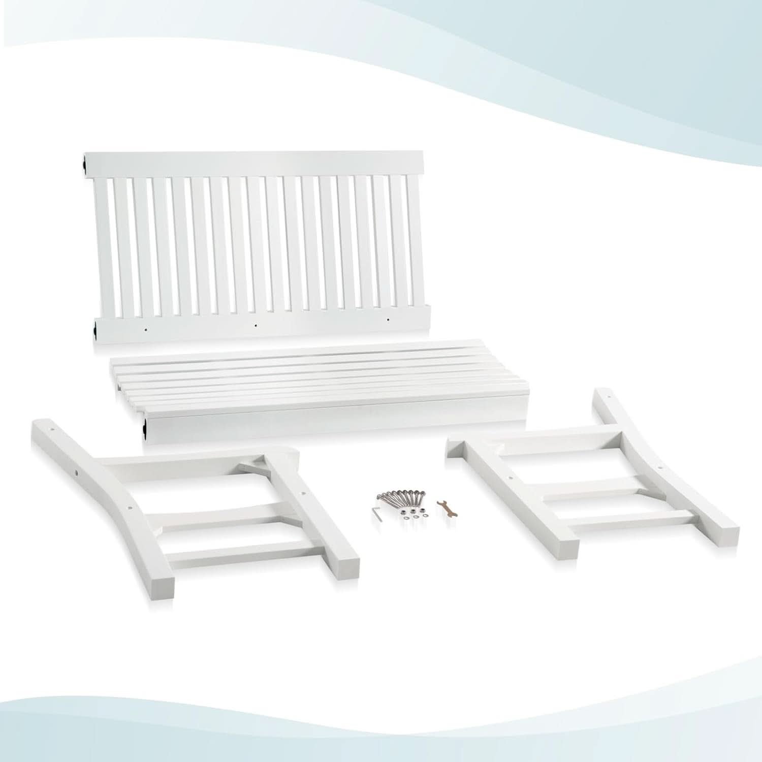 Two Person Weatherproof Poly Lumber Outdoor Bench Seating