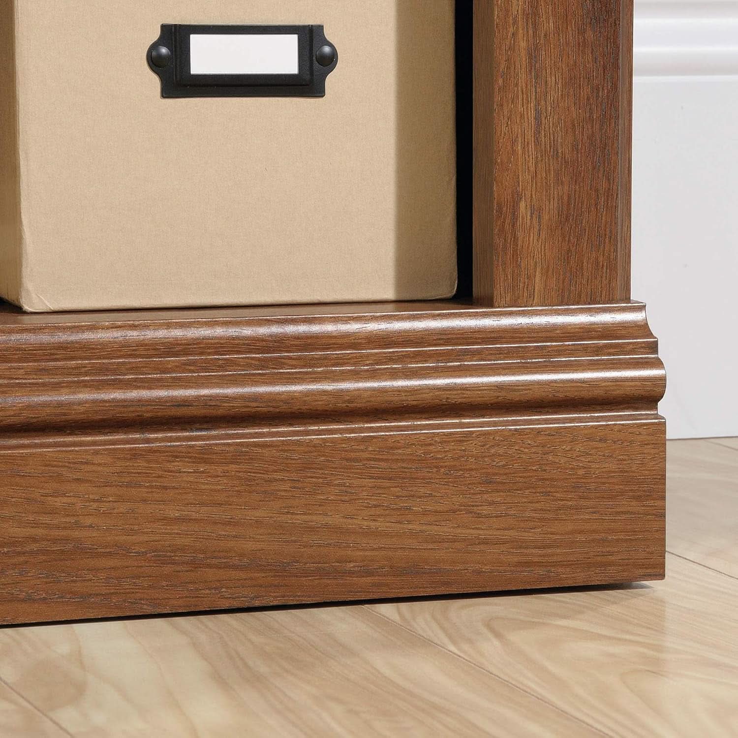Two Tier Wooden Bookcase With Adjustable Shelf In Oiled Oak For Home Office And Living Room