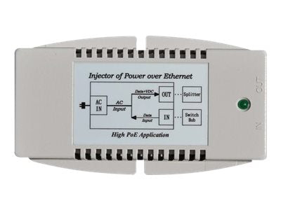 Tycon Power Systems TP-POE-HP-48G-RC - PoE injector - AC 120/240 V - 50 Watt - output connectors: 1