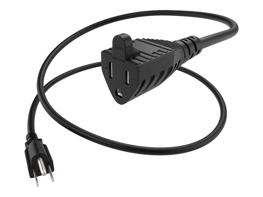 UNC Group - Power cable - NEMA 5-15P to power NEMA 5-15R - 125 V - 13 A - 6 ft - black PWCD-515P515R-13A-06F-BLK