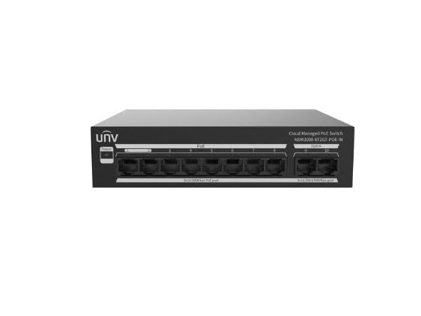 UNITED DIGITAL NSW3000-8T2GT-POE-IN 1Gbps Wired Switch with PoE for Business