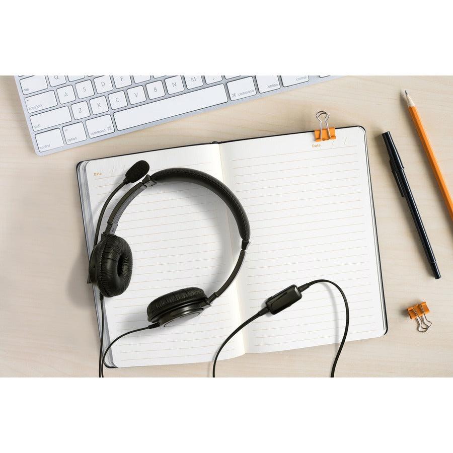 USB-A Headset with Microphone - Professional Computer Audio | Kensington K33065WW