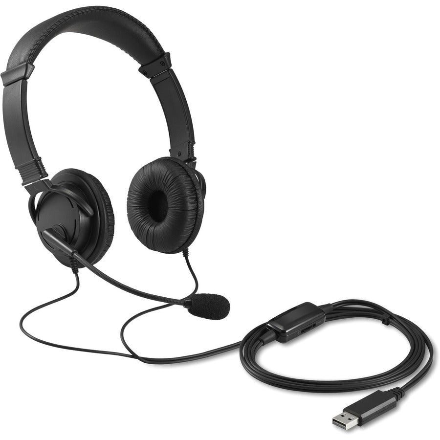 USB-A Headset with Microphone - Professional Computer Audio | Kensington K33065WW