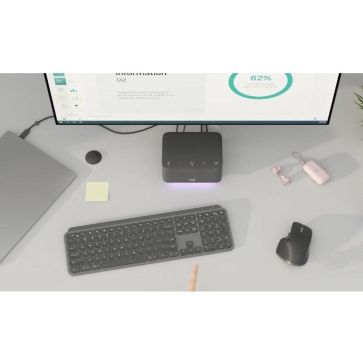 USB C Docking Station - Logitech Logi Dock with Speakerphone & HDMI DisplayPort | TecISoft 986-000025