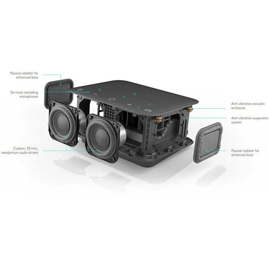 USB C Docking Station - Logitech Logi Dock with Speakerphone & HDMI DisplayPort | TecISoft 986-000025