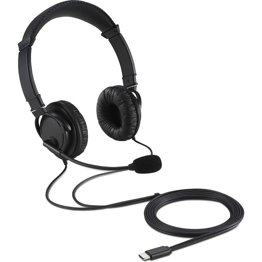 USB-C Headset with Microphone - Professional Business Communication | Kensington Classic K97457WW