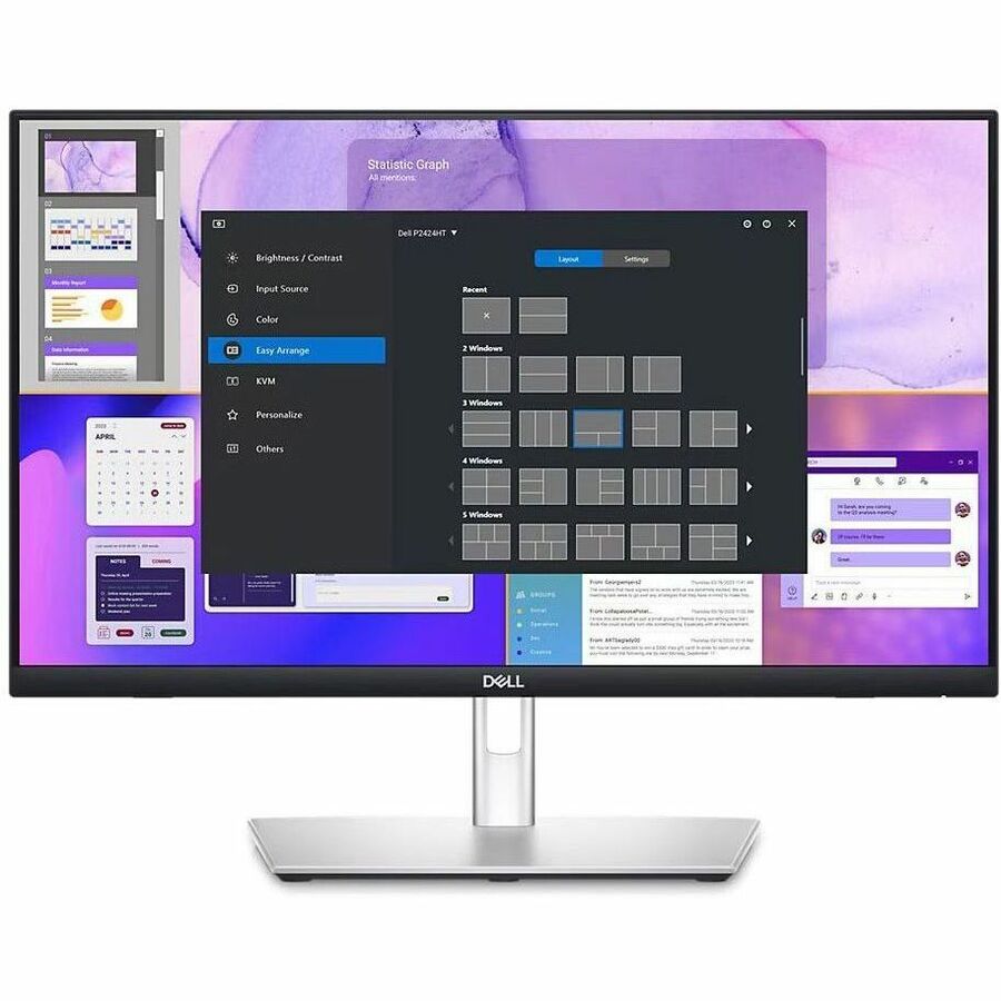 USB-C Hub Touch Monitor - 24-Inch Professional Display | TecisOFT DELL-P2424HT