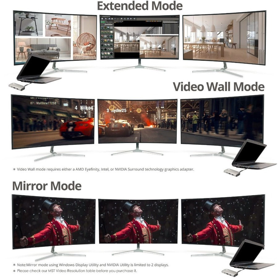 USB-C to Multi-Video MST Hub with 100W PD 3.0 - 4K@60Hz Ultra HD CB-TC0G11-S1