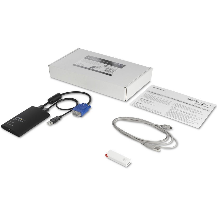 USB Crash Cart Adapter StarTech KVM Console File Transfer Video Capture TAA Compliant NOTECONS02
