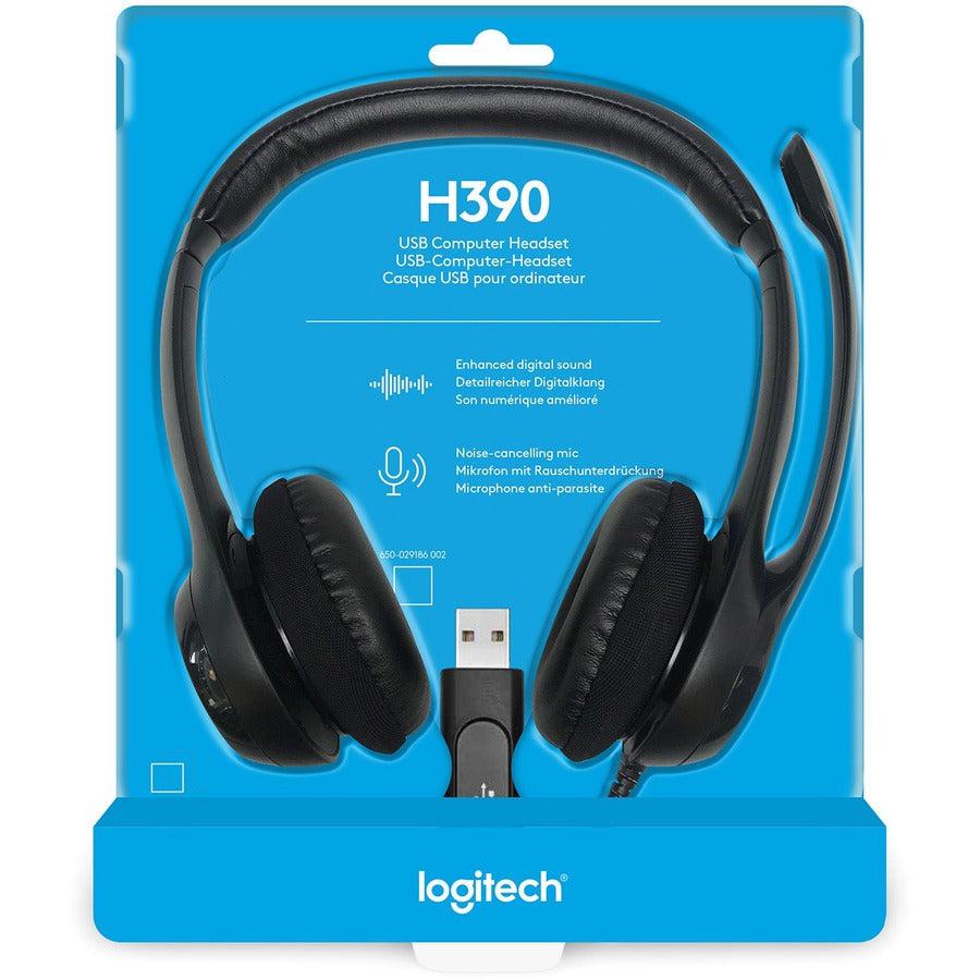 USB Headset Computer - Professional Noise Canceling Mic | Logitech 981-000014