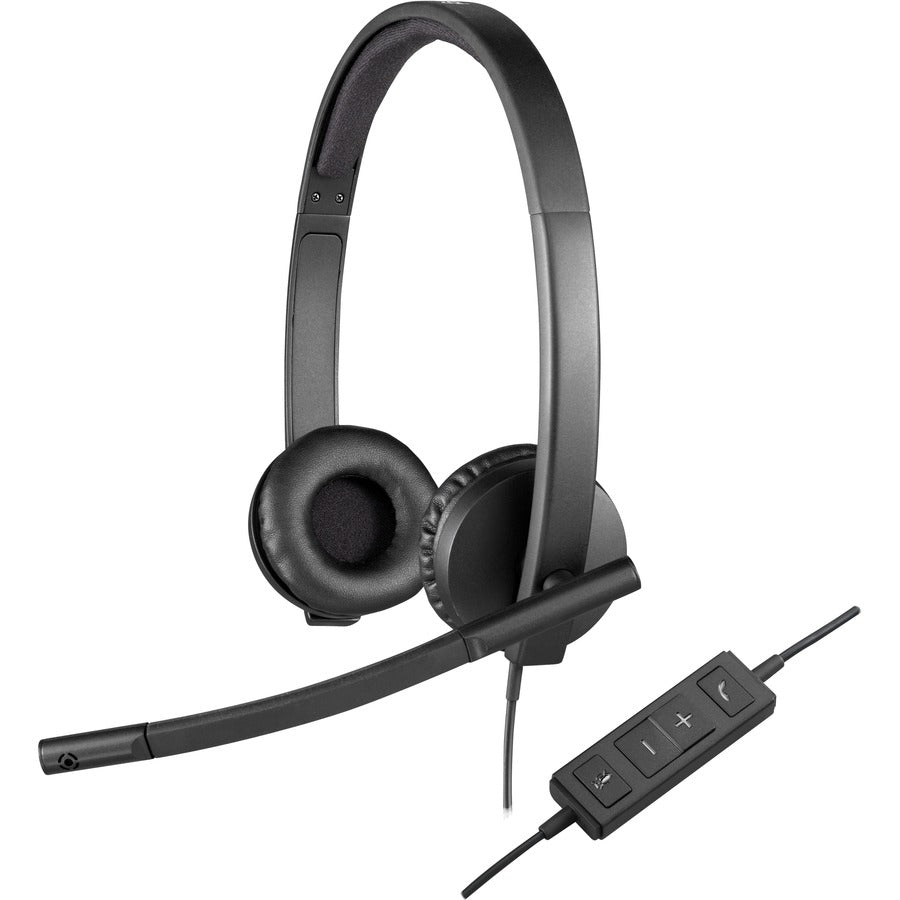 USB Headset Noise Cancelling Microphone Business - Logitech H570e | TecSoft 981-000574