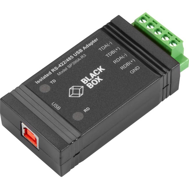 USB to RS422/485 Converter - Opto-Isolation Serial Adapter | Black Box SP390A-R3