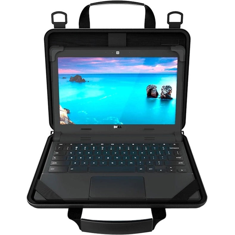 UZBL Always-On Carrying Case for 11" to 11.6" Chromebook, Notebook - Black - Drop