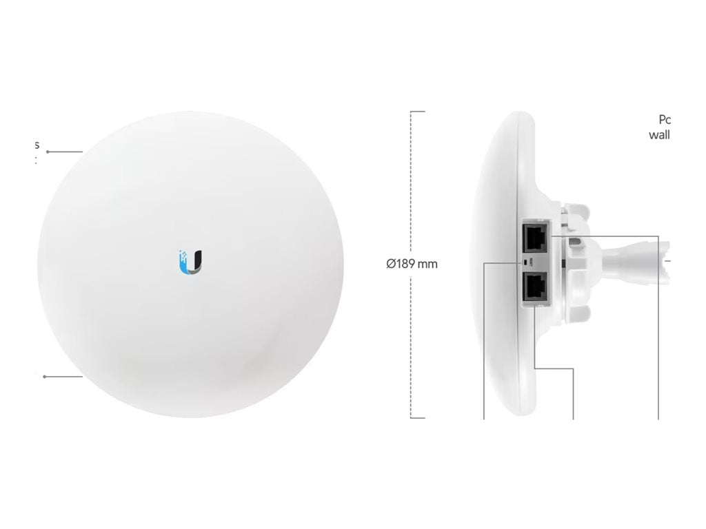 Ubiquiti NanoBeam AC GEN2 NBE-5AC-GEN2 - Wireless bridge - AirMax ac