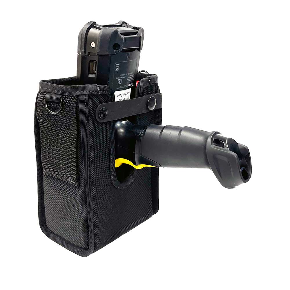 UltimaCase Rugged Holster with Ratcheting Cell Clip for Zebra TC7x