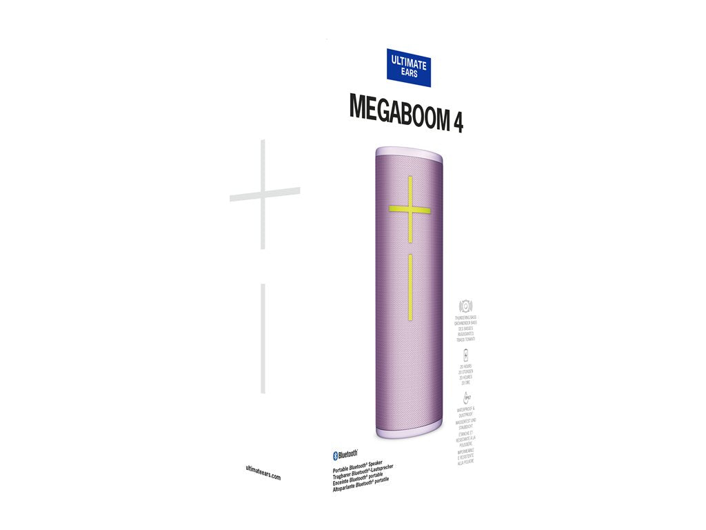 Ultimate Ears MEGABOOM 4 - Speaker - for portable use - wireless - Bluetooth - App-controlled - enchanting lilac 984-001999