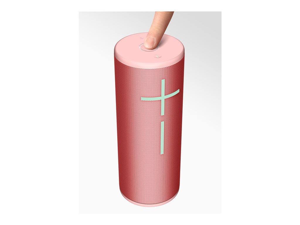 Ultimate Ears MEGABOOM 4 - Speaker - for portable use - wireless - Bluetooth - App-controlled - raspberry red 984-001994