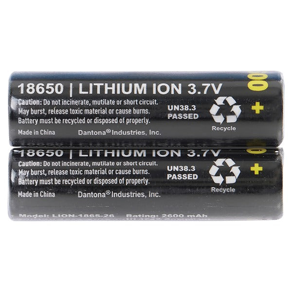 Ultralast UL1865-26-2P 2,600 mAh 18650 Retail Blister-Carded Rechargeable