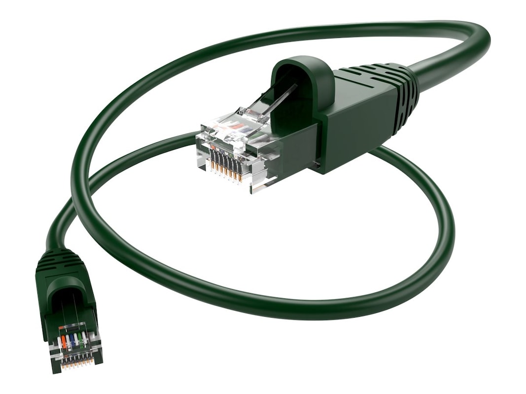 Unirise Cat.6a Patch Network Cable PC6A-20F-GRN-S