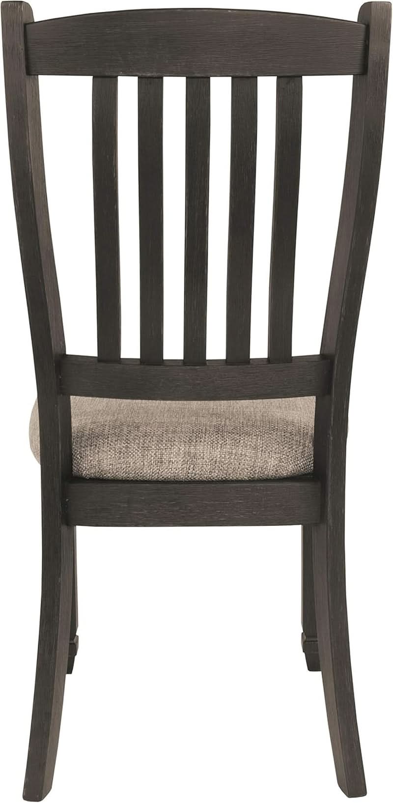 Upholstered Dining Chair 20 Inch Antique Black Set Of 2