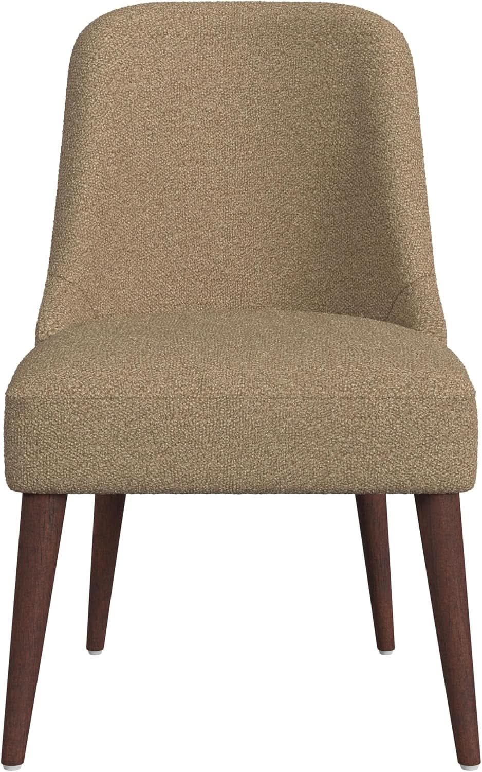 Upholstered Hemet Gayle Side Dining Chair Brown Boucle