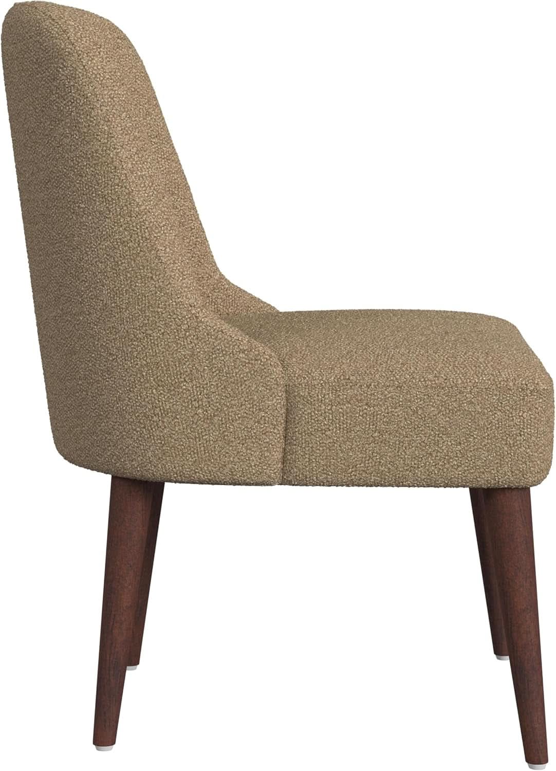 Upholstered Hemet Gayle Side Dining Chair Brown Boucle