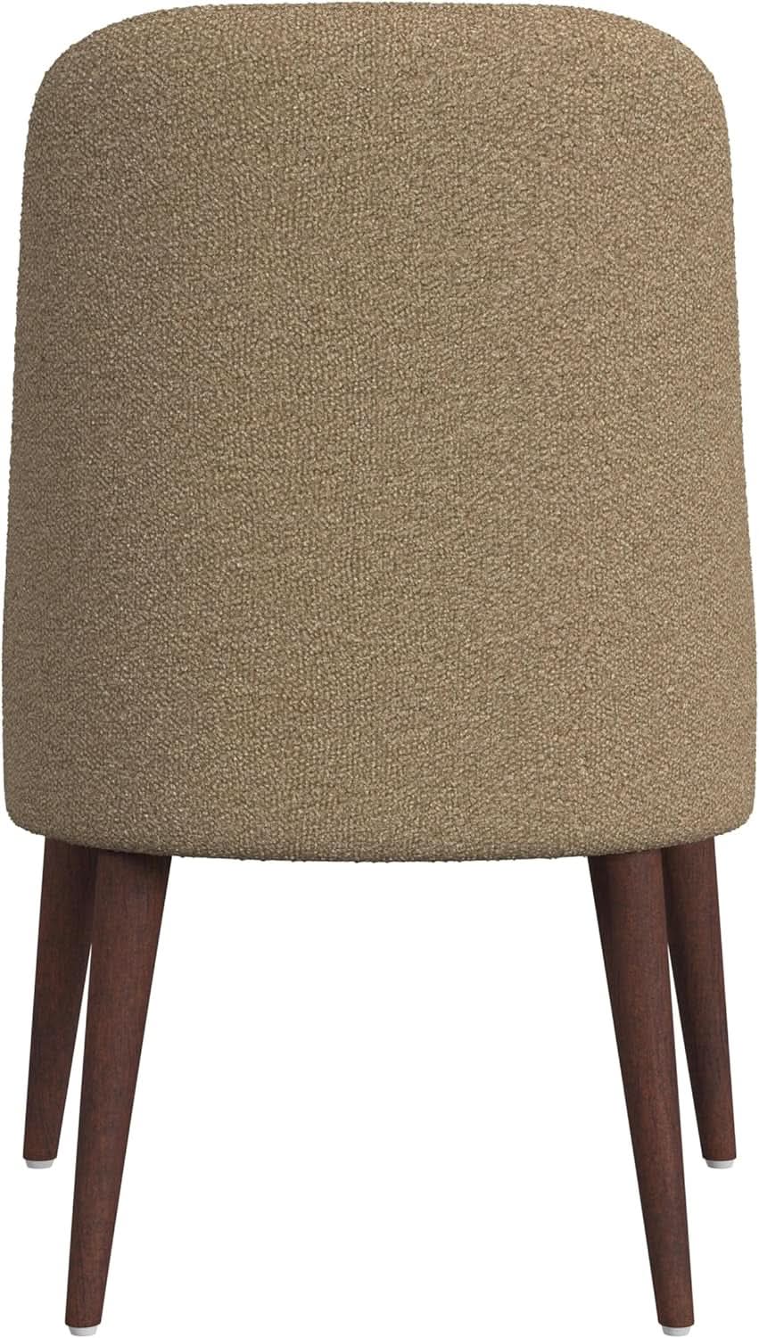 Upholstered Hemet Gayle Side Dining Chair Brown Boucle