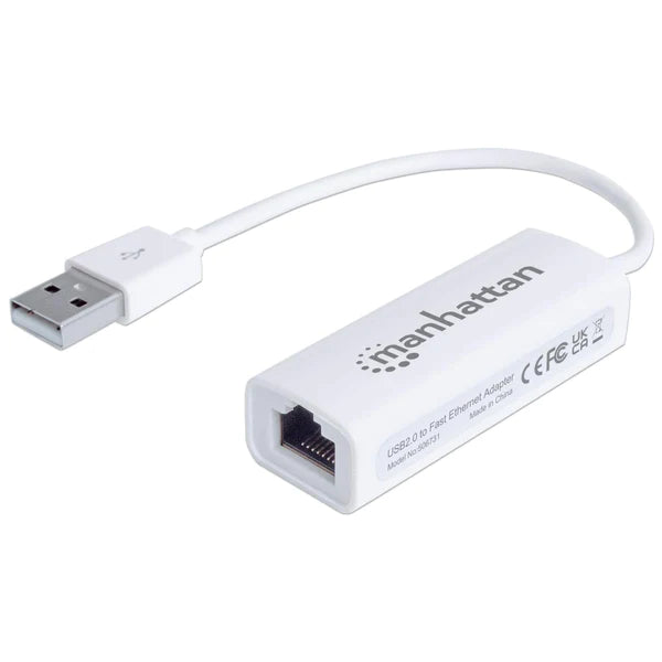 Usb 2.0 Fast Ethernet Adapter 10/100 Mbps Fast Ethernet, Hi-Speed Usb 2.0