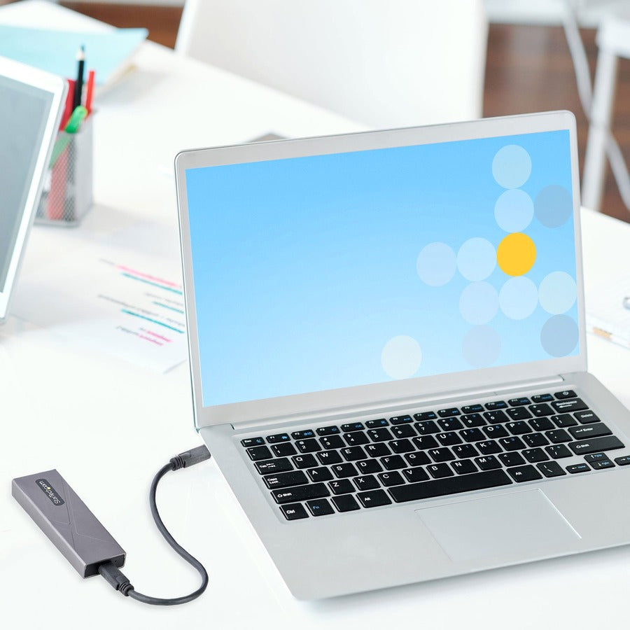 Usb-C 10Gbps To M.2 Nvme Or M.2 Sata Ssd Enclosure, Tool-Free M.2 Pcie/Sata Ssd Aluminum Enclosure, Usb-C & Usb-A Host Cables