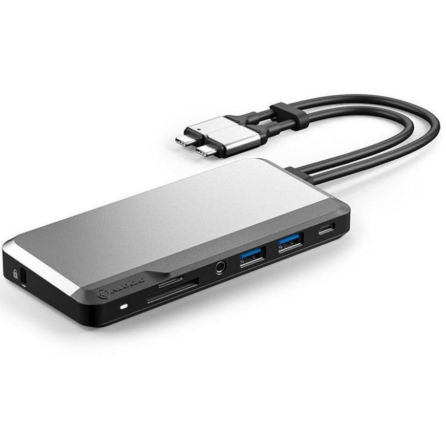 Usb-C Dual Display Super Dock,10In1 4K 60Hz Support Space Grey