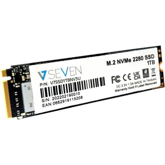 V7 1 TB Solid State Drive - M.2 Internal - PCI Express NVMe (PCI Express 3.0 x4) - TAA Compliant V7SSD1TBNV3U