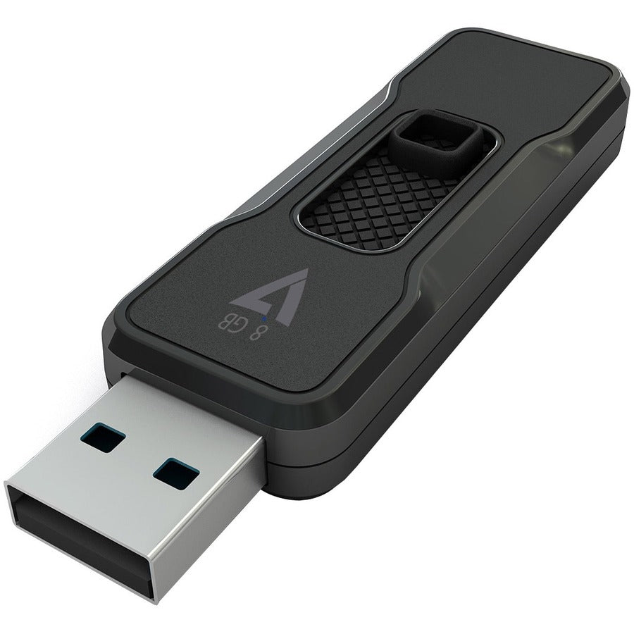 V7 8GB USB 2.0 Flash Drive - With Retractable USB Connector VP28G